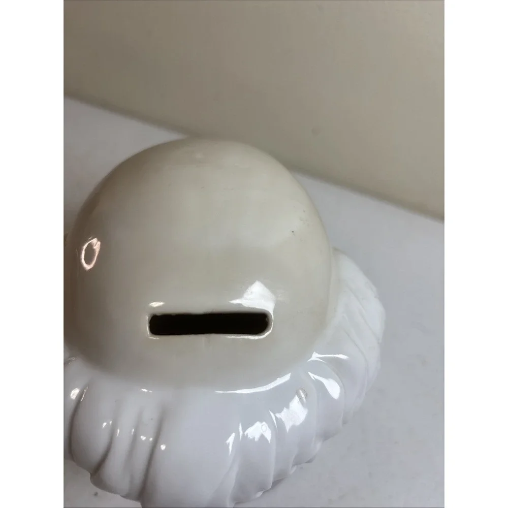 Studio 5 Vtg CERAMIC LARGE SANTA CLAUS HEAD FACE CHRISTMAS BANK 1977 Orig‎ Box